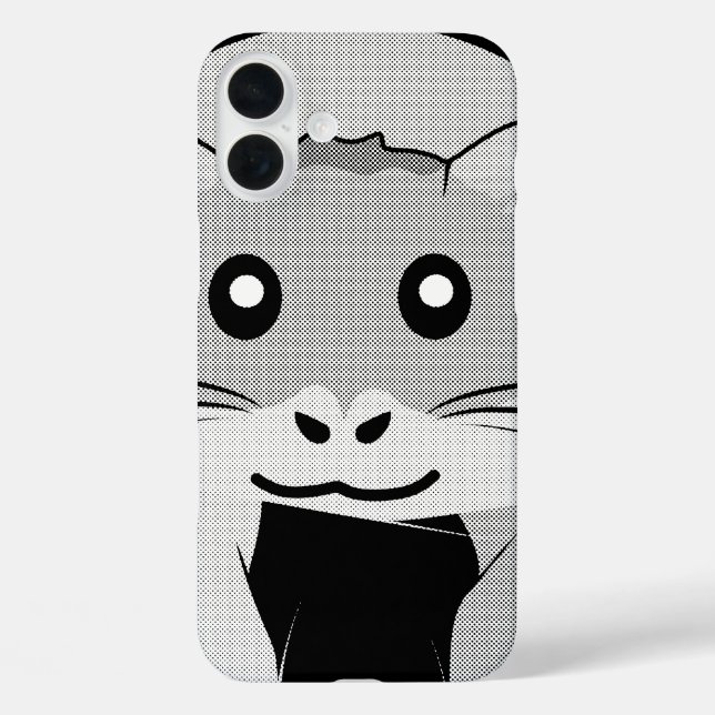 Funda iPhone 16 Plus Personalizado Hamster Scarfed Joy (Reverso )