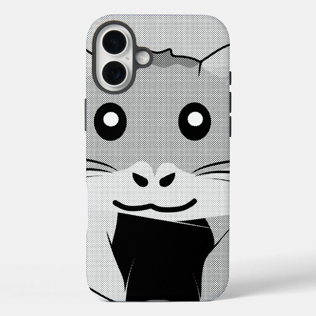 Funda iPhone 16 Plus Personalizado Hamster Scarfed Joy (Reverso )