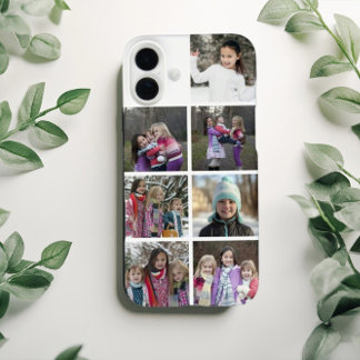 Funda iPhone 16 Plus Personalized 7 Photo Collage