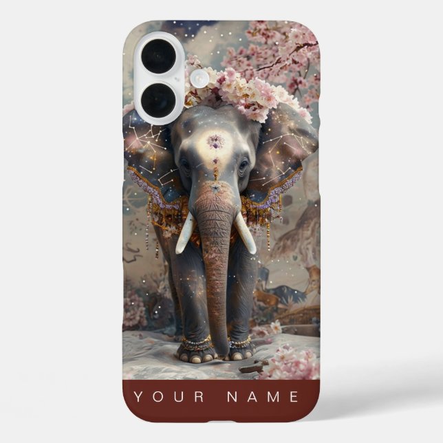 Funda iPhone 16 Plus Petales y truncos (Reverso )