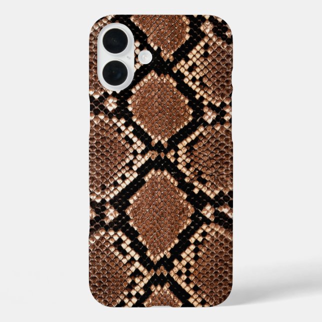 Funda iPhone 16 Plus Piel de serpiente Diamond Rattlesnake (Reverso )