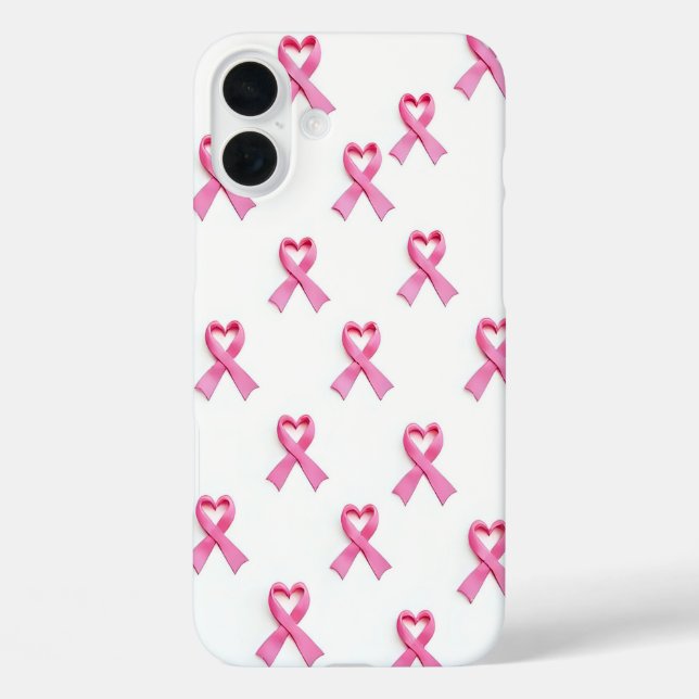 Funda iPhone 16 Plus Pink Ribbon (Reverso )