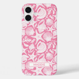 Funda iPhone 16 Plus Pink Shells Personalized