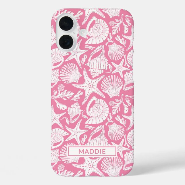 Funda iPhone 16 Plus Pink Shells Personalized (Reverso )