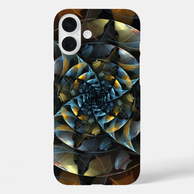 Funda iPhone 16 Plus PinWheeler Abstract Art (Reverso )