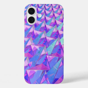 Funda iPhone 16 Plus Pirámides de cristal coloridas