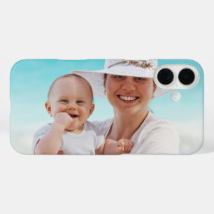 Funda iPhone 16 Plus Plantilla de fotografía horizontal de personalizad