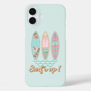 Funda iPhone 16 Plus Playa de surf de verano