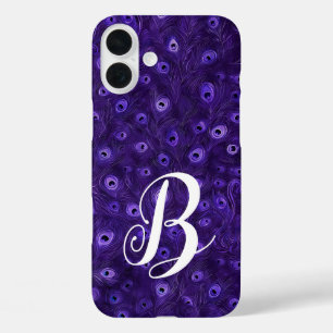 Funda iPhone 16 Plus Pluma de pavo real personalizada