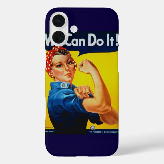 Funda iPhone 16 Plus Podemos hacerlo Rosie the Riveter (Reverso )