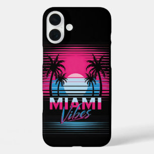 Funda iPhone 16 Plus Postal de Miami Vibes