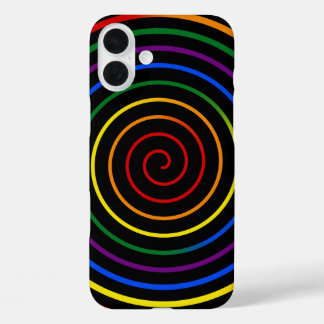 Funda iPhone 16 Plus Pride Rainbow Hypnotized V2