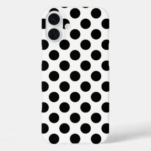 Funda iPhone 16 Plus Puntos del Polka Negro