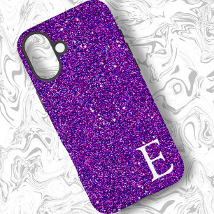 Funda iPhone 16 Plus Purple Girly Purpurina con estilo y sabor