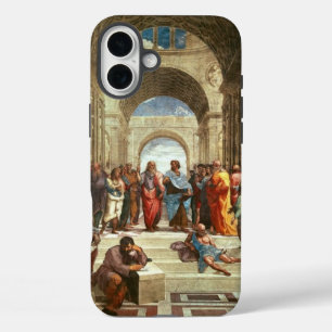 Funda iPhone 16 Plus Raphael - Escuela de Atenas, pintura famosa