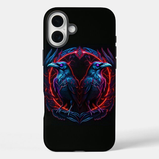 Funda iPhone 16 Plus Ravens místicos (Reverso )