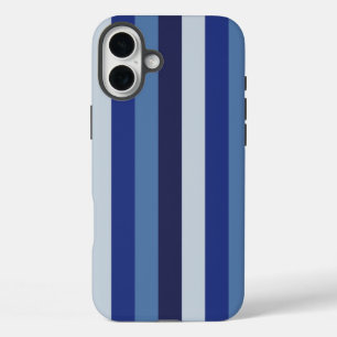 Funda iPhone 16 Plus Rayas Atemporales Azul Marino