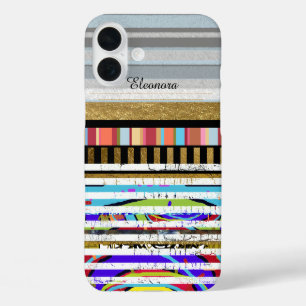 Funda iPhone 16 Plus rayas super cool para iPhone-6