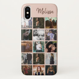 Funda iPhone 16 Plus Recuerdos de Collage de fotos personalizado y amig