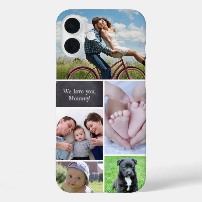 Funda iPhone 16 Plus Recuerdos familiares personalizados Colección de f (Reverso )