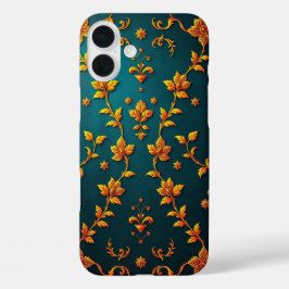 Funda iPhone 16 Plus Regal Gold Pattern iPhone Case