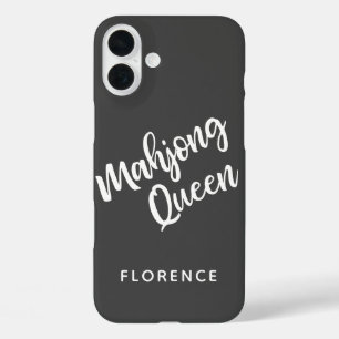 Funda iPhone 16 Plus Reina de Mahjong Personalizada