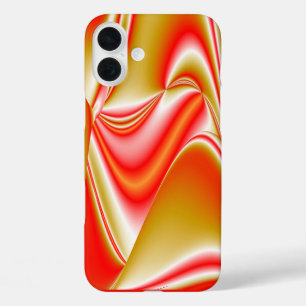 Funda iPhone 16 Plus Resumen de amor y oro en 3D Rainbowart