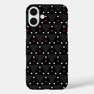 Funda iPhone 16 Plus Resumen moderno del patrón de OVNI del triángulo n