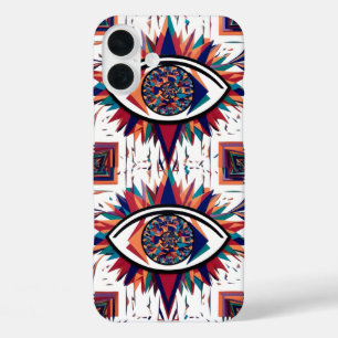 Funda iPhone 16 Plus Resumen Visión Geométrica ocular - Moderna