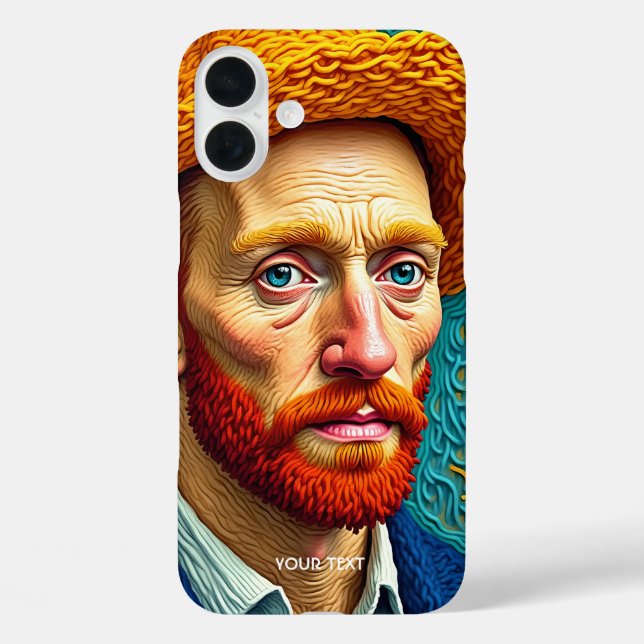 Funda iPhone 16 Plus Retrato de Fantasy Cute Van Yarn (Reverso )