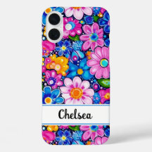 Retro Groovy Floral Personalizado