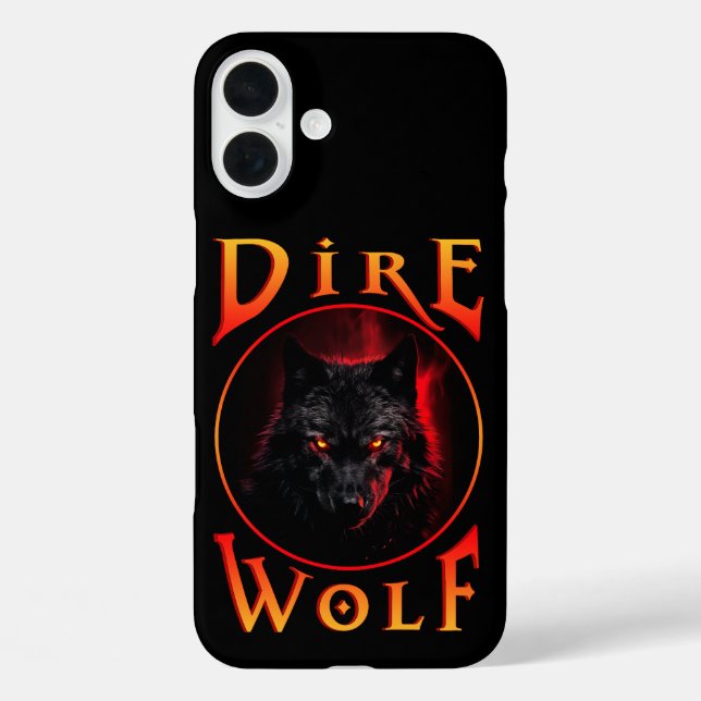 Funda iPhone 16 Plus Reunión de lobos de Black Dire (Reverso )