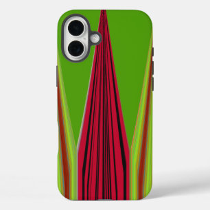 FUNDA iPhone 16 PLUS ROJO ORO VERDE