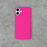 Funda iPhone 16 Plus Rosa brillante simple Minimalista<br><div class="desc">Sencillo rosa claro y sólido.</div>