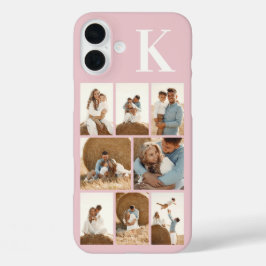 Funda iPhone 16 Plus Rosa Rubor de 8 Fotos Moderno
