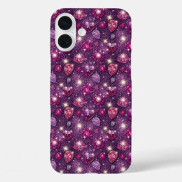 Funda iPhone 16 Plus Rosa y morado deslumbrante