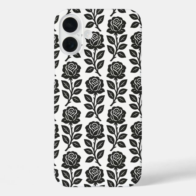 Funda iPhone 16 Plus Rosas (Reverso )
