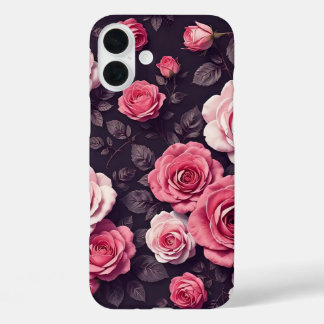 Funda iPhone 16 Plus Rosas