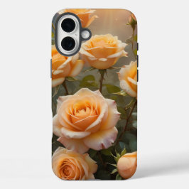 Funda iPhone 16 Plus Rosas Amarillo-Naranja 