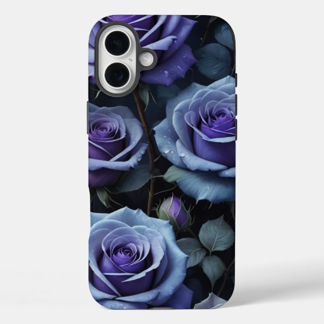 Funda iPhone 16 Plus Rosas Sueño Purpura  (Reverso )