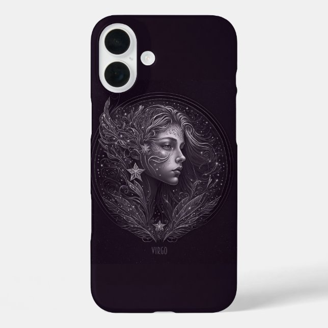 Funda iPhone 16 Plus Rótulo Virgo Horoscope (Reverso )