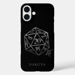 Funda iPhone 16 Plus RPG Crit AF | Fantasía Tabletop Retro Gamer Dice