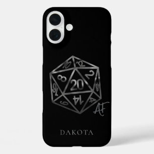 Funda iPhone 16 Plus RPG Crit AF   Fantasía Tabletop Retro Gamer Dice