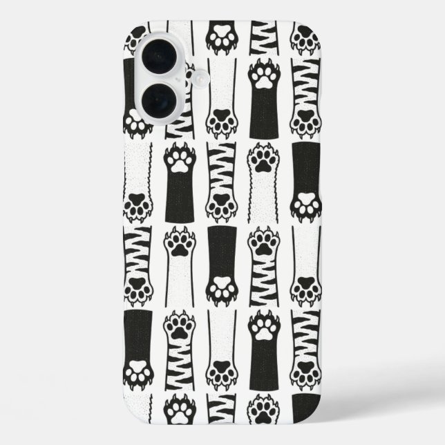 Funda iPhone 16 Plus Rutas de gato (Reverso )