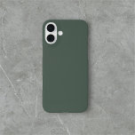 Funda iPhone 16 Plus Sage Green Simple Minimalista<br><div class="desc">Sencillo verde sabio sólido.</div>