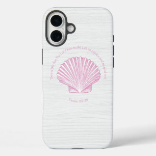 Funda iPhone 16 Plus Salmo 118:24 Este es el día con la concha