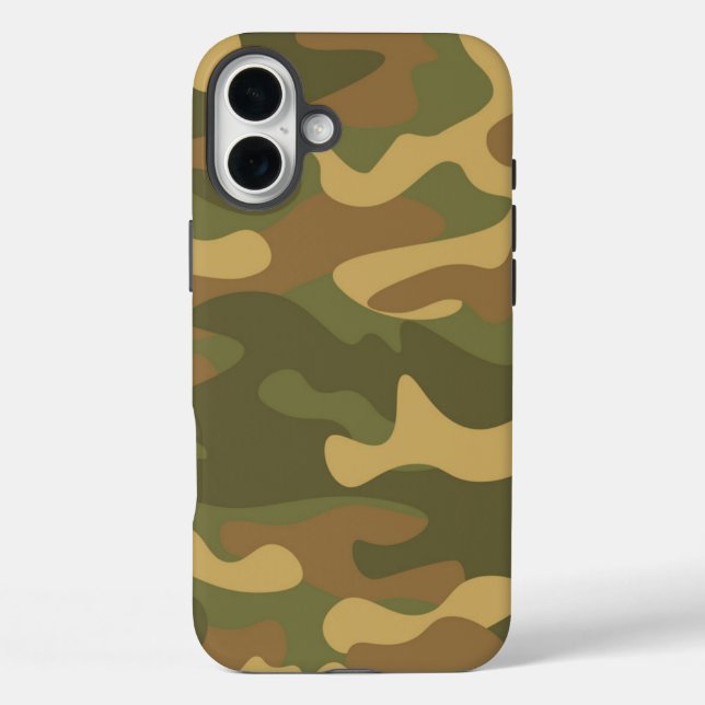 Funda iPhone 16 Plus Sand Brown Camo (Reverso )