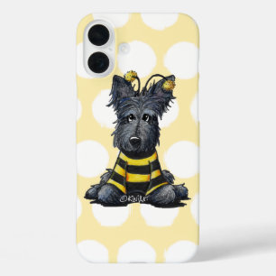 Funda iPhone 16 Plus Scottie Dog Bee KiniArt