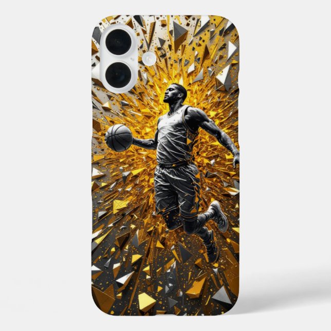 Funda iPhone 16 Plus Slam dorado (Reverso )