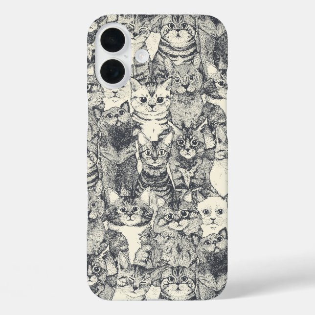 Funda iPhone 16 Plus sólo gatitos de hierro (Reverso )